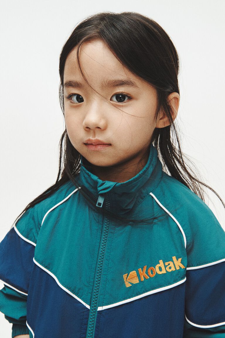 Nylon track jacket