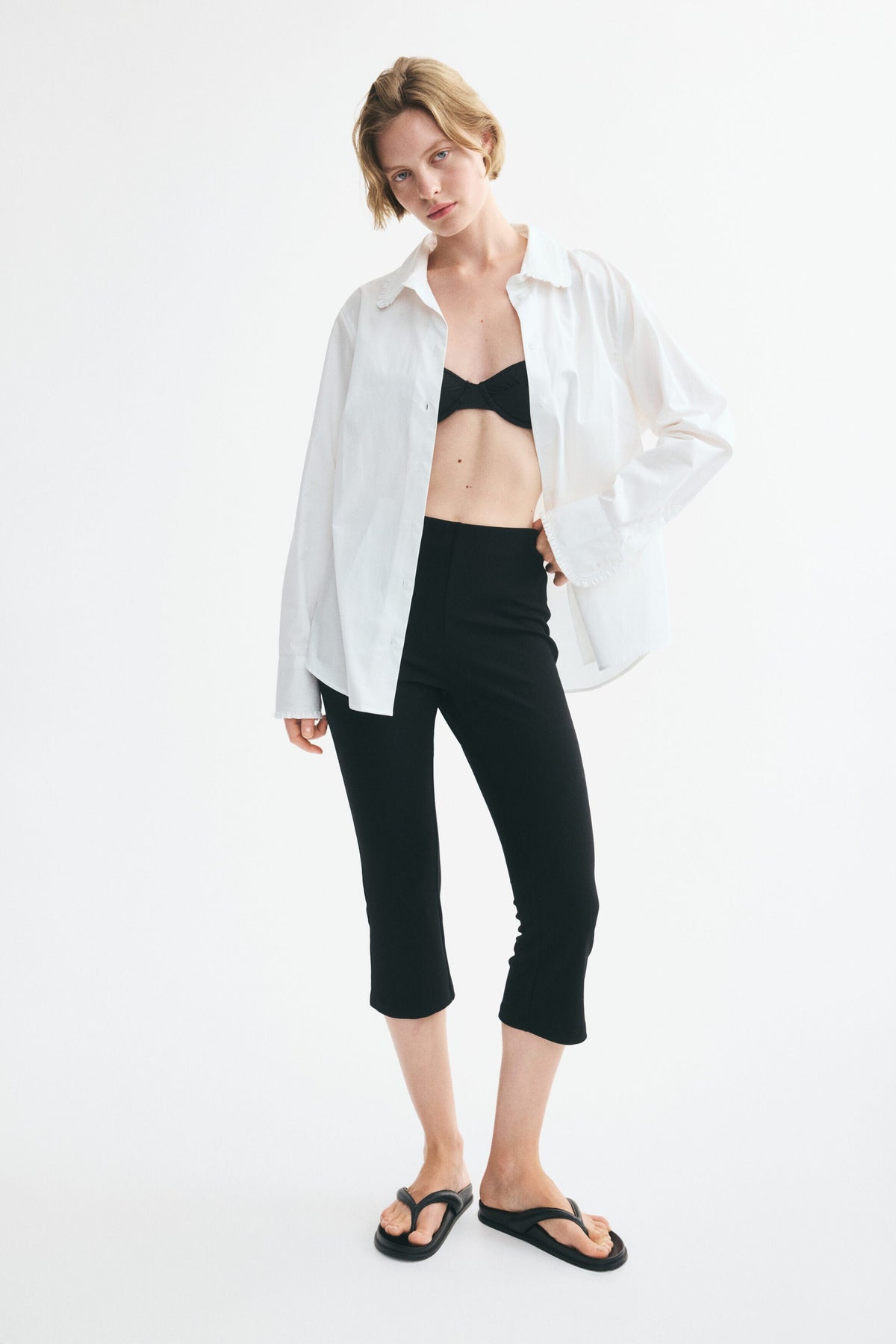 Cotton poplin shirt
