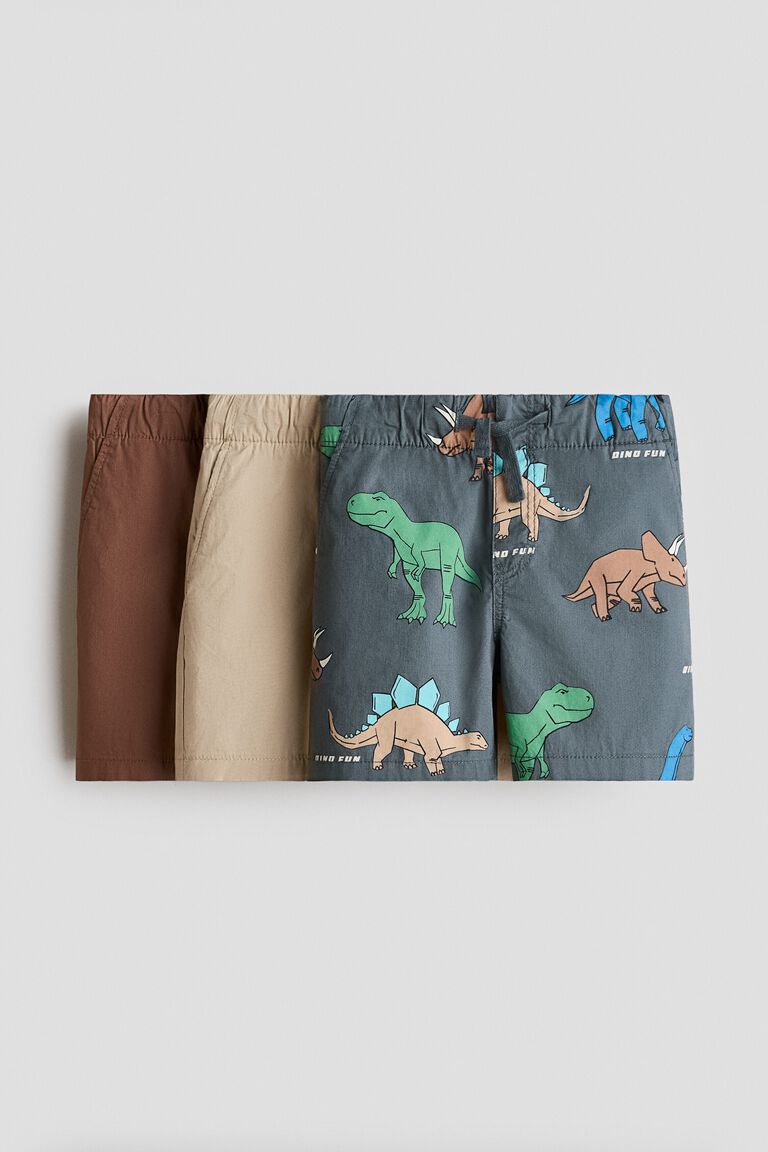 3-pack cotton shorts