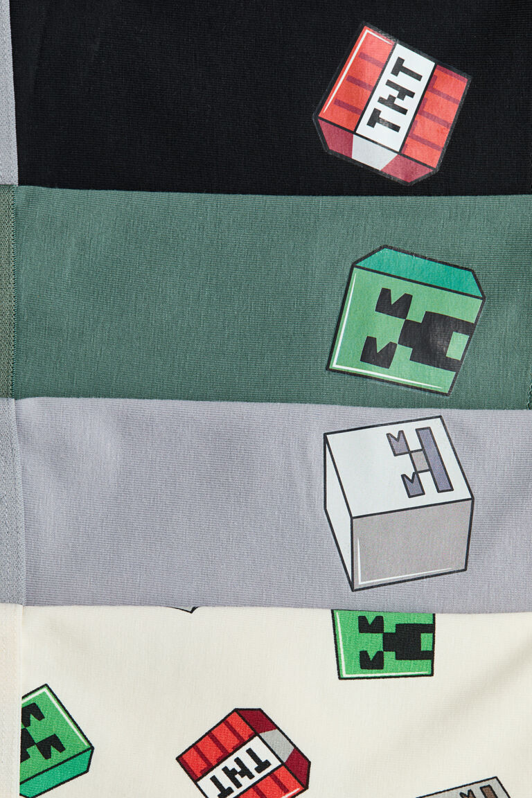 5-pack printed cotton trunks