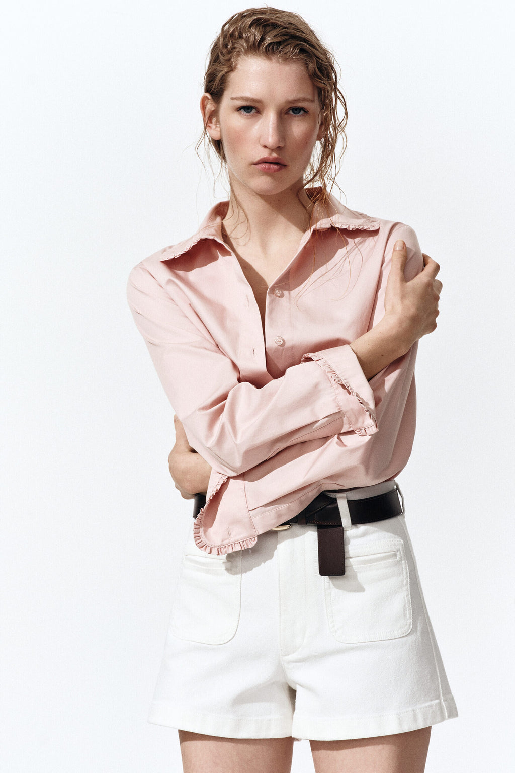 Cotton poplin shirt